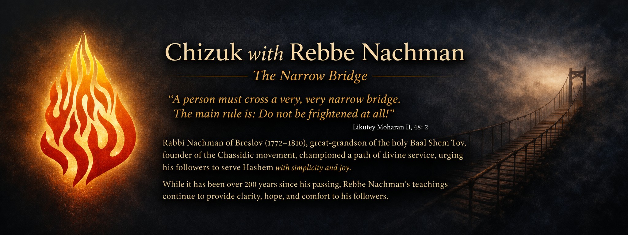 Chizuk with Rebbe Nachman Banner (new)